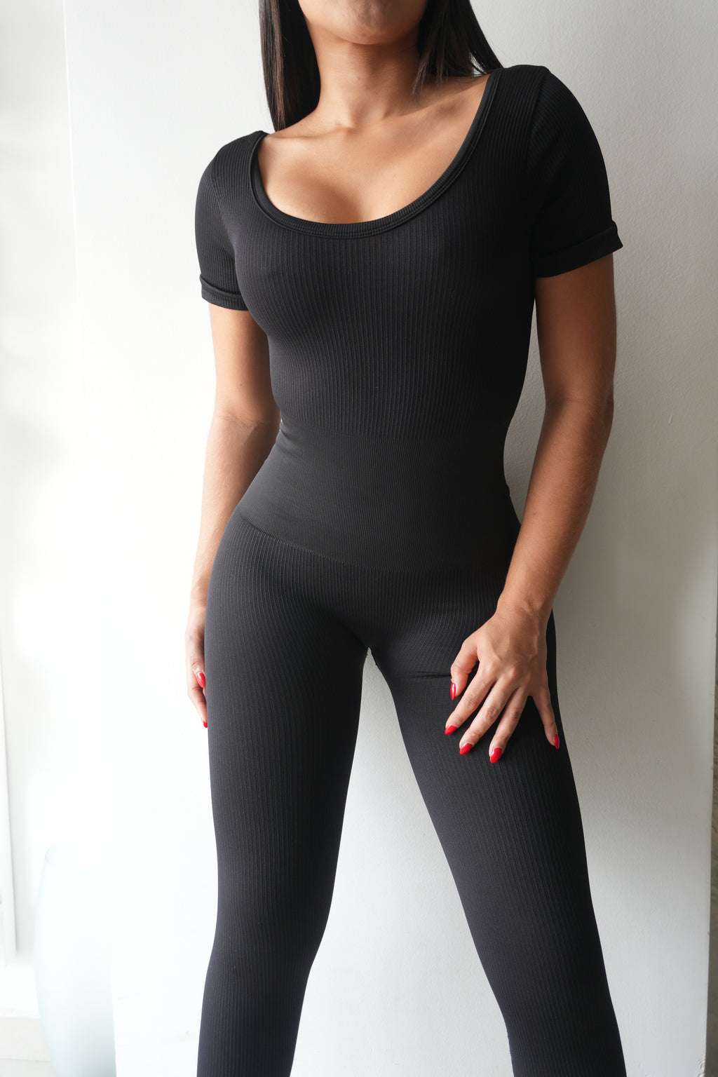 ENTERIZO LARGO CONTROL ABDOMEN NEGRO