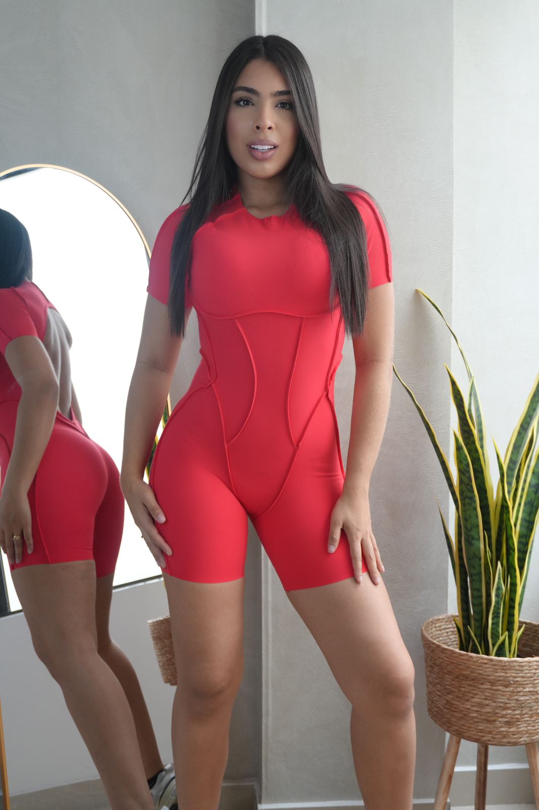 ENTERIZO CORTO GH ROJO