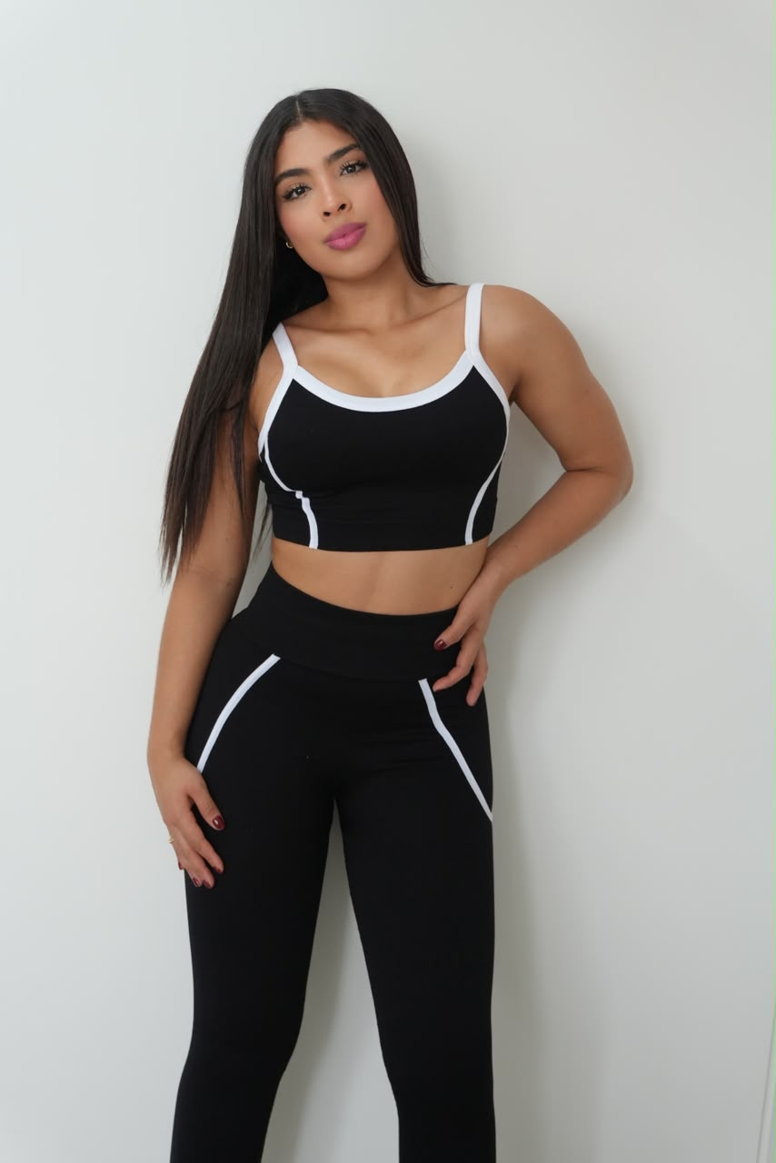 CONJUNTO LEGGINS TOP TIRA